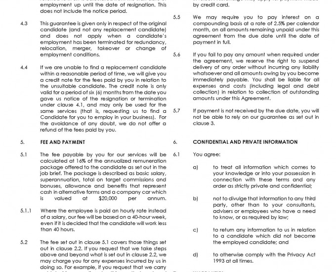The Recruitment Network Terms of Business Permanent July 22 Page 2
