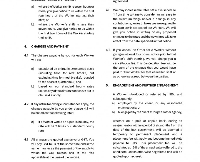 TRN Terms of Business Temporary 2026 Page 2